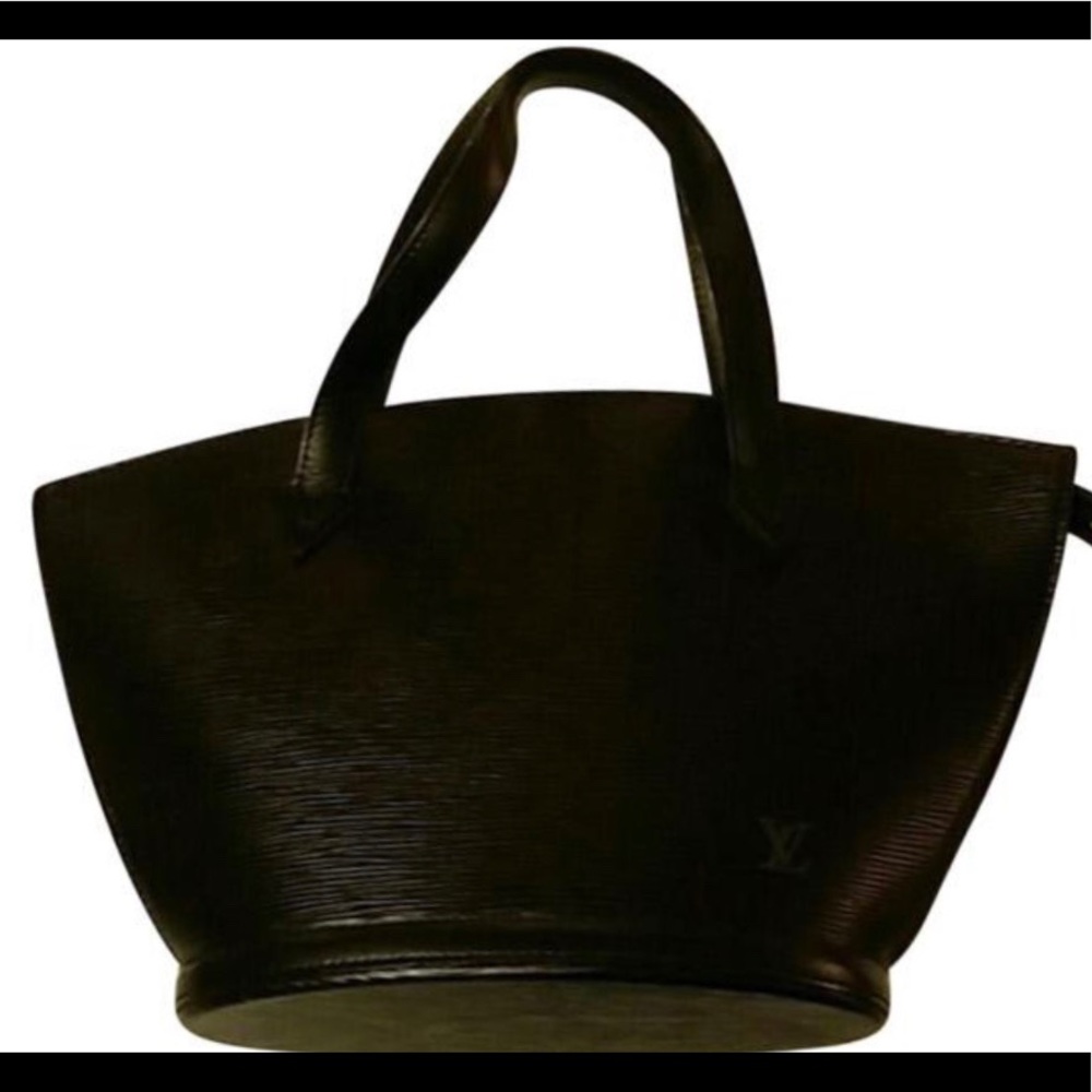 Louis Vuitton Noir Epi Saint Jacque tote bag